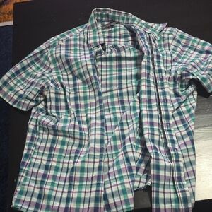 Van Heusen Multicolor Plaid Button Down Shirt